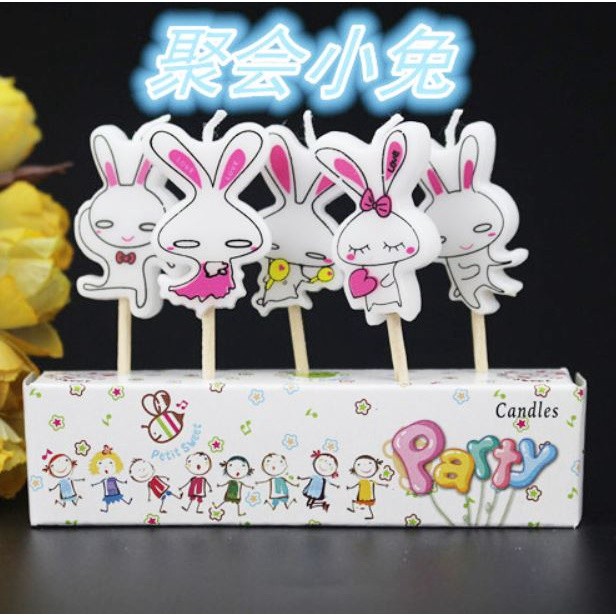 5pcs/lot Cartoon Candles Party Supplies Kids Birthday Candles Cake Topper Evening Party Decorations(360L) - Image 7