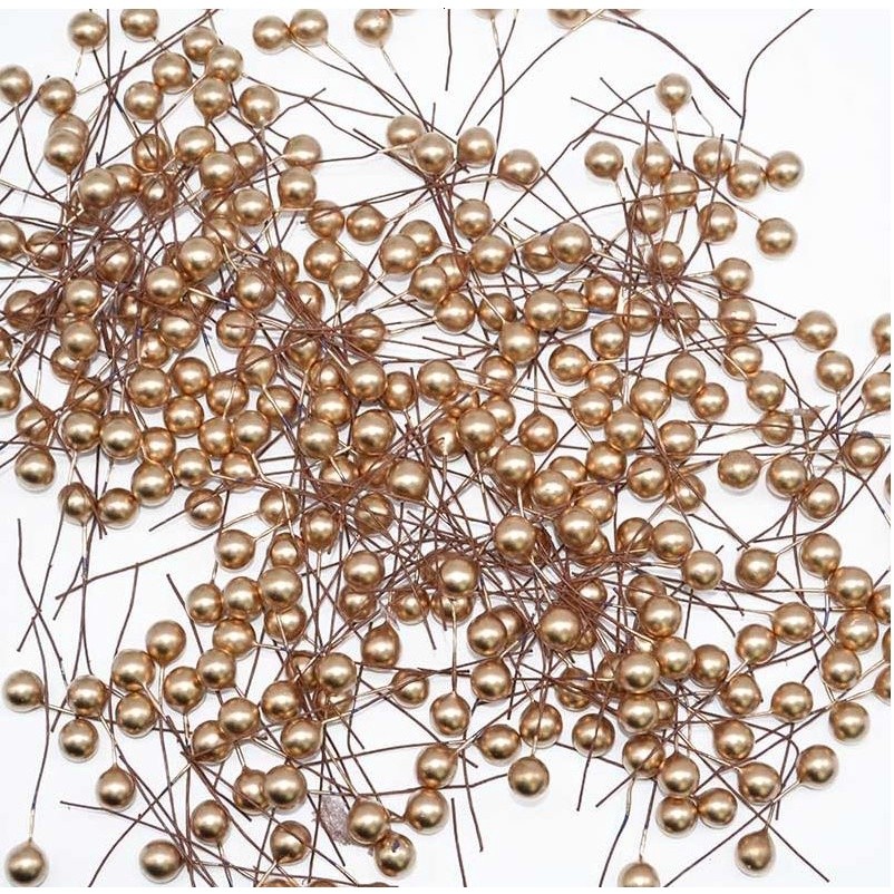 8/10/12/15/20/25/40mm Fake Plastic Gold Fruit Small Golden Fruit Flower Wedding Birthday Christmas 樱桃小果 (274L) - Image 14