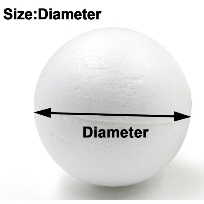 Hollow Polystyrene Styrofoam Foam Ball Round DIY Craft Party Festivals Celebrations Decorations(1400L) - Image 5