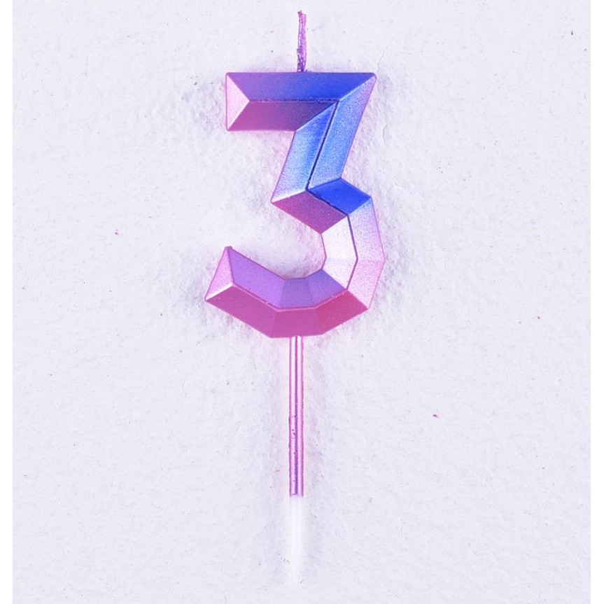 New 0-9 Number Wedding Cake Candle Birthday Party Cake Topper Anniversary Cake Numbers Age Candle Party Decoration(888L) - Image 9