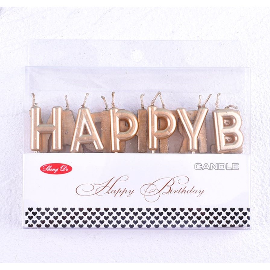 Happy Birthday Letter Cake Birthday Party Festival Supplies Lovely Birthday Candles for Kitchen Baking Gift(356L) - Image 14