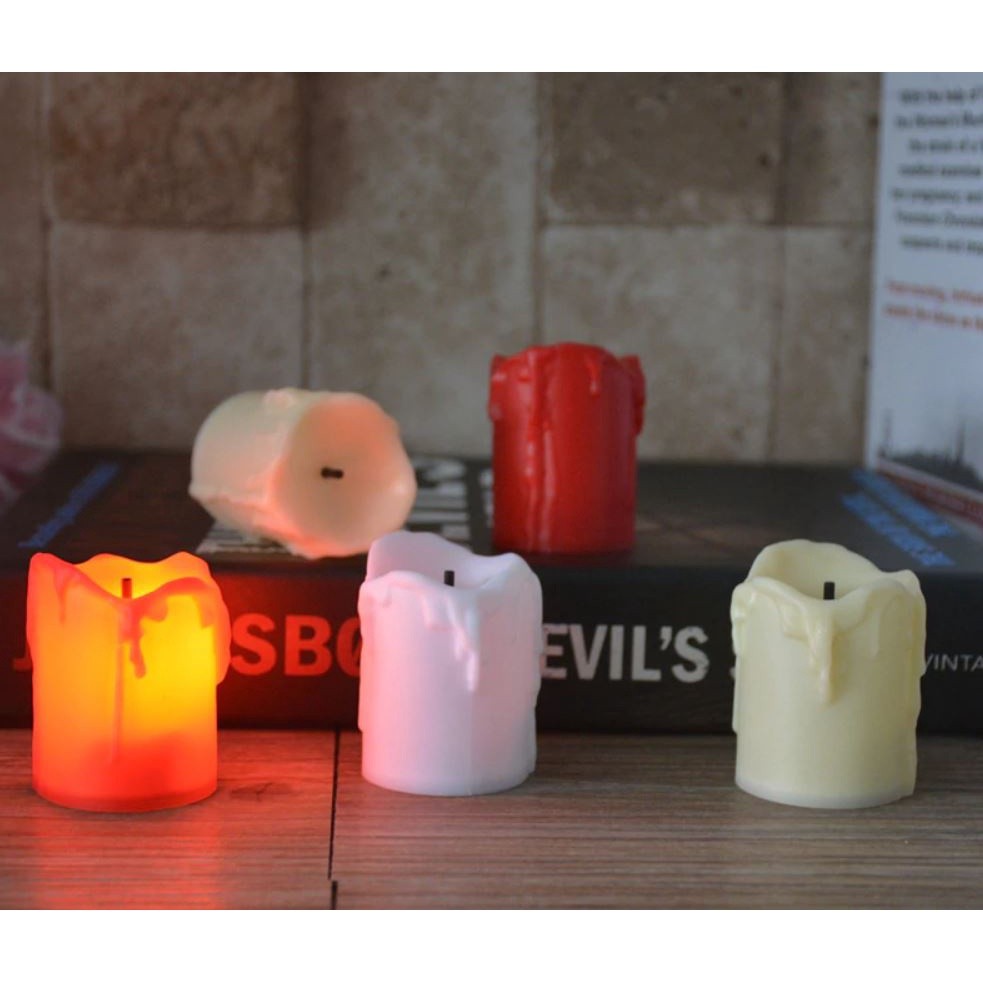 1Pcs LED Candle Flameless Tealight Battery Operated Candles Real Paraffin Wax Pillars Holiday Wedding Party Decor(1092L) - Image 3