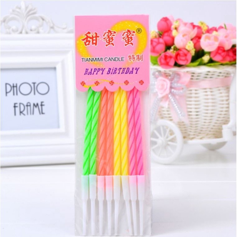 Glitter Paint Golden Birthday Candles Cake Candles Pencil Shape Rainbow Candles for Wedding Celebrations Birthday(357L) - Image 8