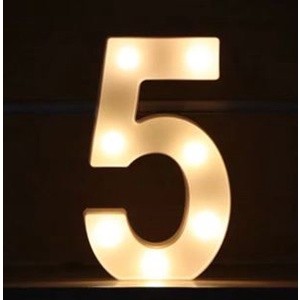 Creative Luminous 0-9 Digital Number Light AA Battery Powered Lamp Night Light for Christmas Wedding Birthday(1471L) - Image 12