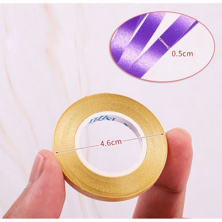 2pcs 10Meters 5mm Balloon Ribbon Birthday Party Balloon Decoration Wedding Celebration Wedding Decoration 气球丝带 (1371L) - Image 5