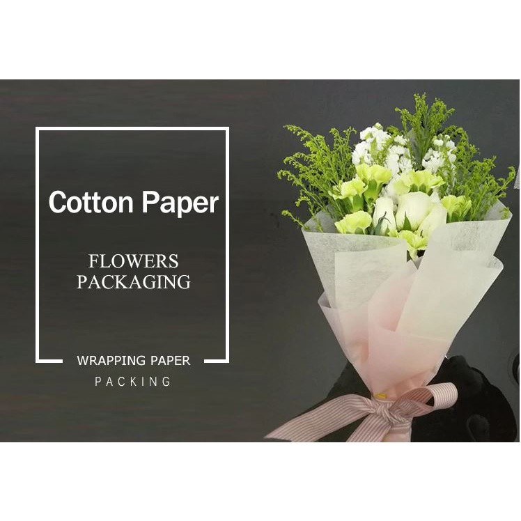 6 Sheets Pure Color Cotton Paper Flowers Packaging DIY Craft Florist’s Valentine's Day Bouquet Gift Box Lining (1257L) - Image 6