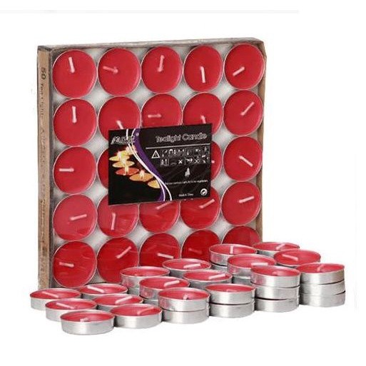 50pcs/set Romantic Smokeless candles circle heart-shaped Tealight decorative Candle(603L) - Image 6