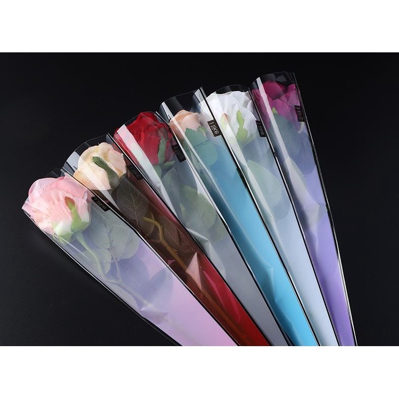 50pcs/lot Festival Gift Packaging Bag Flowers Packaging Single Rose Branch Packaging Bag(560L) - Image 5