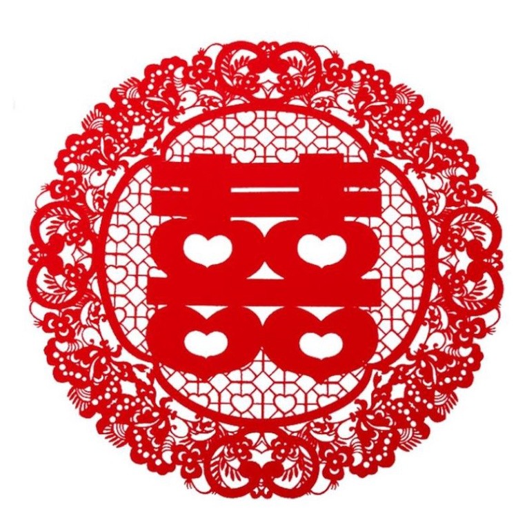 2pcs Chinese Wedding Decoration Thicken Non-woven Fabrics Hi Word Wall Stickers Double Happiness Newlywed Window(1834L) - Image 14