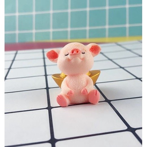 Micro Pig Family Figurine Resin Ornaments Miniature Model Mini Animal Statue Bonsai Decoration Garden Home(2058L) - Image 8