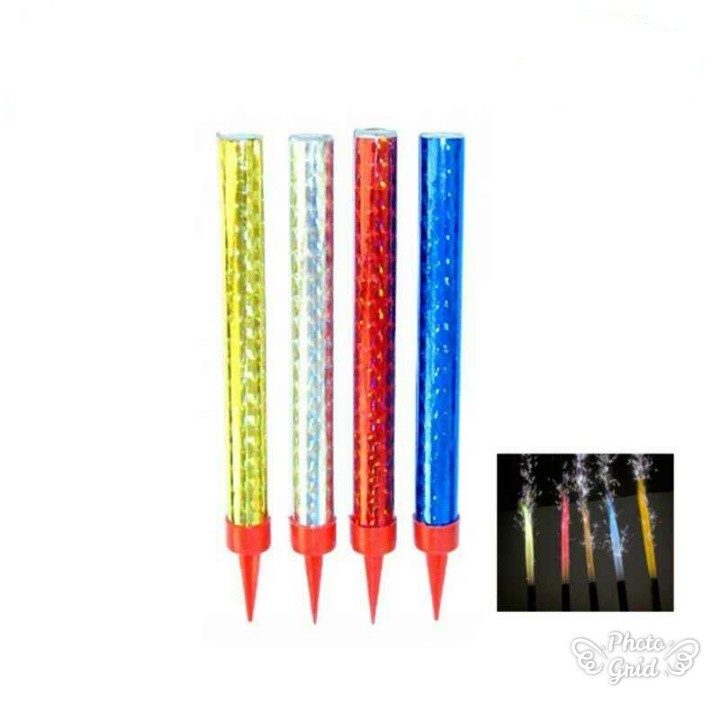 Surprise Creative Straight Barrel Golden Champagne Fireworks Magic Wand Burning Candle Cake Decoration Party(896L) - Image 7