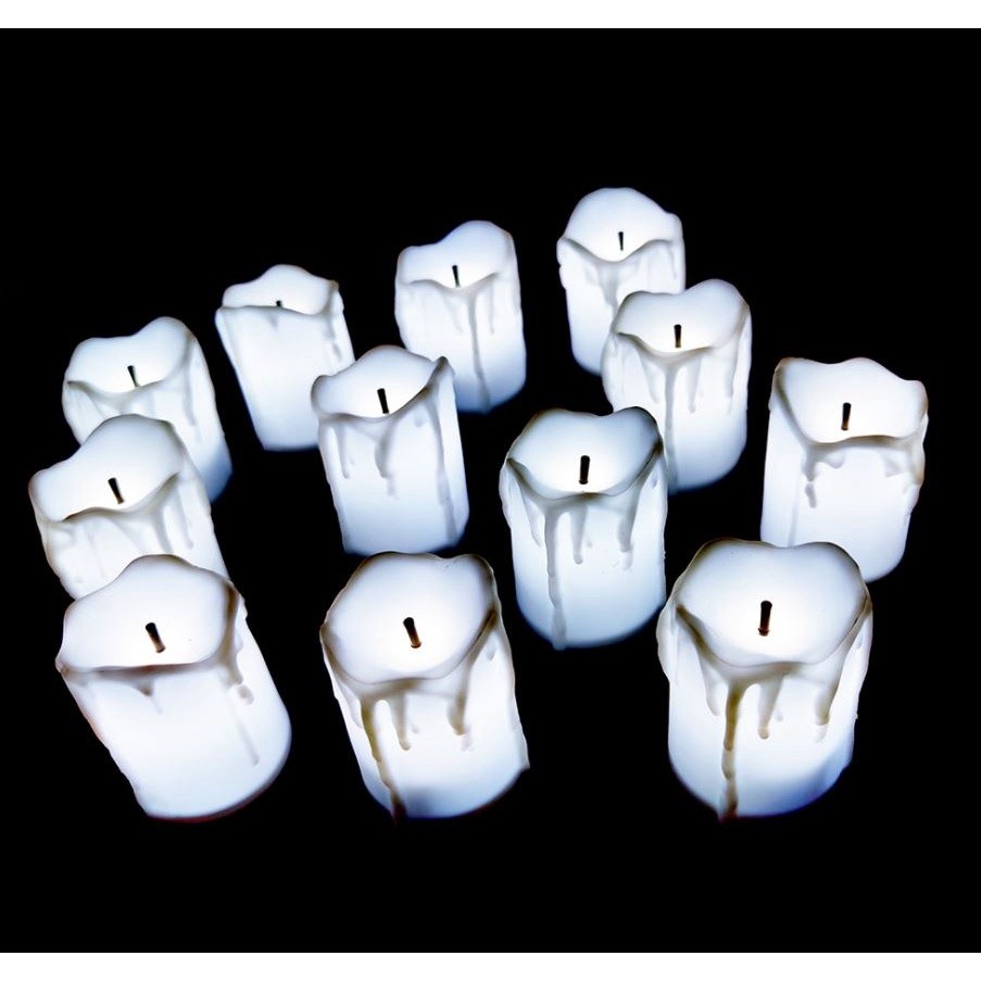 1Pcs LED Candle Flameless Tealight Battery Operated Candles Real Paraffin Wax Pillars Holiday Wedding Party Decor(1092L) - Image 7