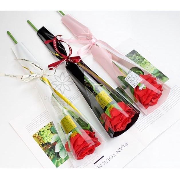 10pcs Wrapping Crown Paper For Flowers Rose Florist Packaging Paper Single Rose Flowers Gift For Wedding Floral(2060L) - Image 2