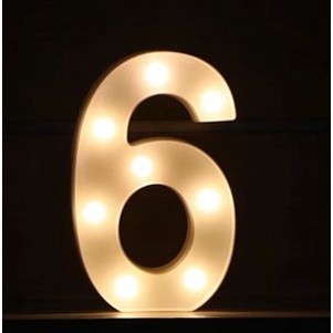 Creative Luminous 0-9 Digital Number Light AA Battery Powered Lamp Night Light for Christmas Wedding Birthday(1471L) - Image 15