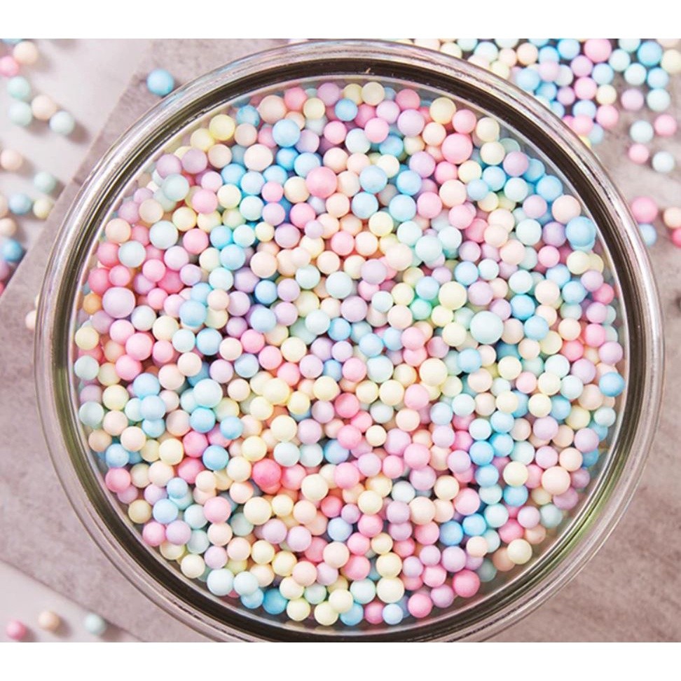 4~6mm Macaron Styrofoam Balls Gift Box Bottle Filler Foam Balls DIY Snow Mud Particles Material Mini Foam Beads(1072L) - Image 5