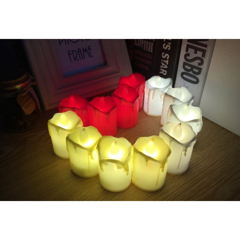 1pc LED Candle Holders Flameless Flickering Electrical Candles For Wedding Home Christmas Decorations Night Light(1094L)