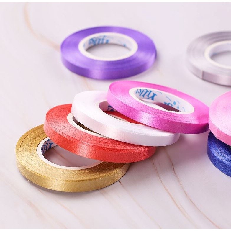 2pcs 10Meters 5mm Balloon Ribbon Birthday Party Balloon Decoration Wedding Celebration Wedding Decoration 气球丝带 (1371L) - Image 6