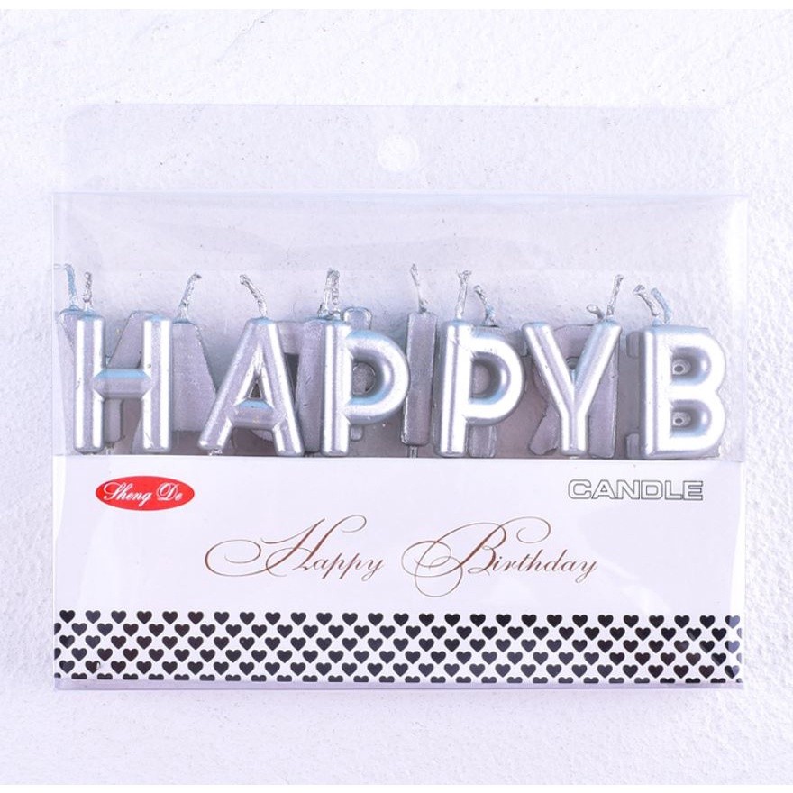 Happy Birthday Letter Cake Birthday Party Festival Supplies Lovely Birthday Candles for Kitchen Baking Gift(356L) - Image 10