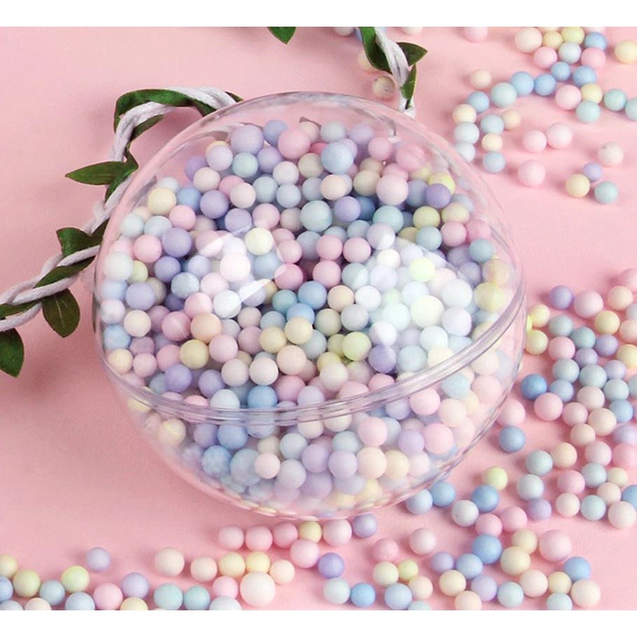 4~6mm Macaron Styrofoam Balls Gift Box Bottle Filler Foam Balls DIY Snow Mud Particles Material Mini Foam Beads(1072L) - Image 2