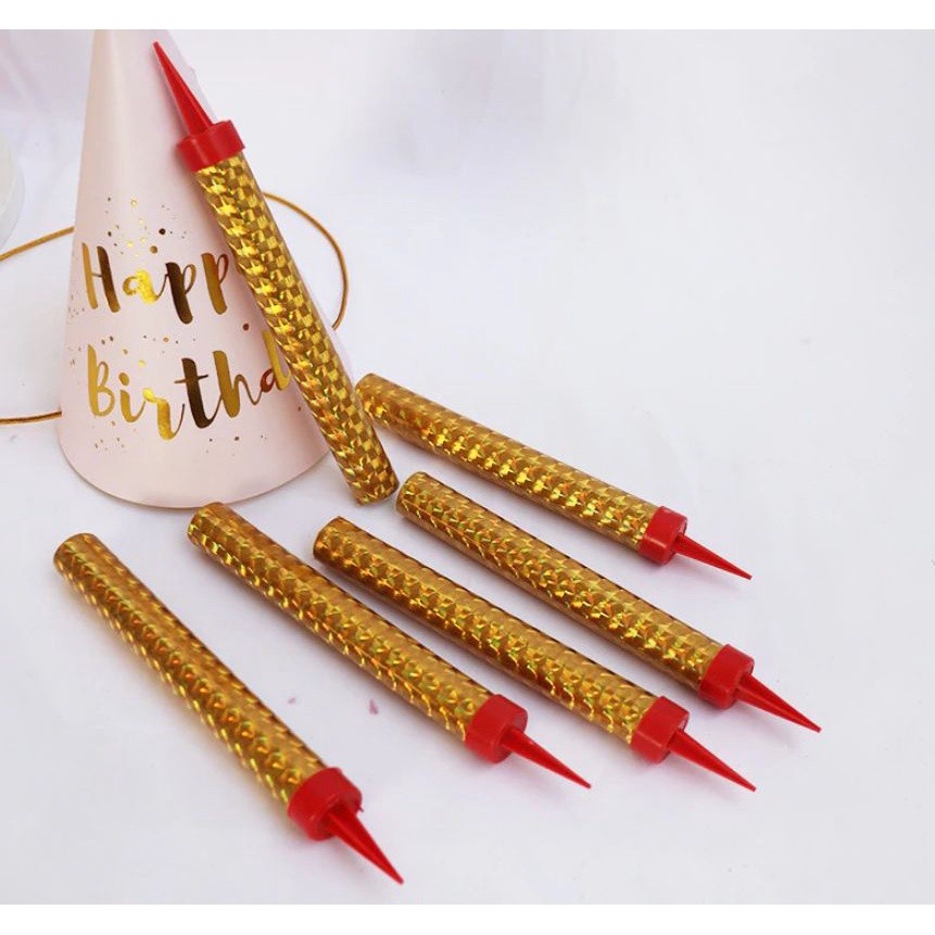 Surprise Creative Straight Barrel Golden Champagne Fireworks Magic Wand Burning Candle Cake Decoration Party(896L) - Image 2