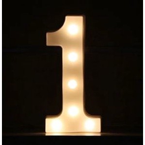 Creative Luminous 0-9 Digital Number Light AA Battery Powered Lamp Night Light for Christmas Wedding Birthday(1471L) - Image 9