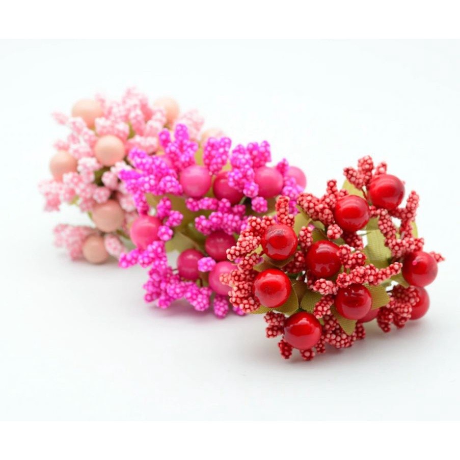 10pcs PE foam stamen wedding home decor accessories for diy wreath gifts Artificial flowers(625L) - Image 2