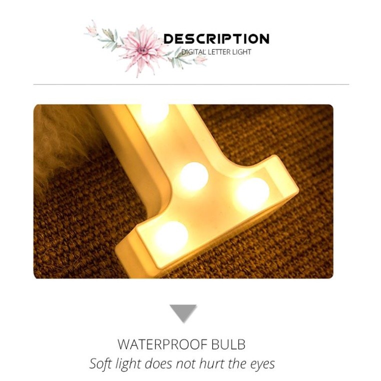 Creative Luminous 0-9 Digital Number Light AA Battery Powered Lamp Night Light for Christmas Wedding Birthday(1471L) - Image 5