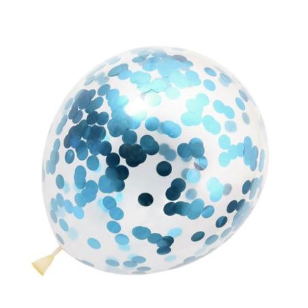 12 Inch Confetti Latex Balloons Transparent for Party Birthday Anniversary Decoration 彩色铝箔亮片气球 (313L) - Image 19