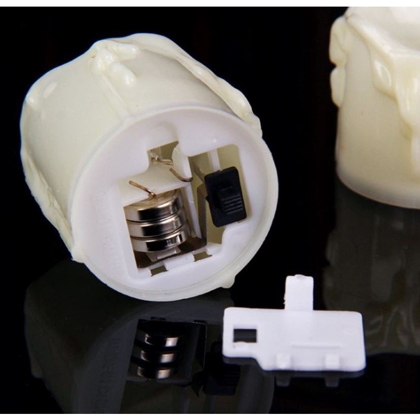 1pc LED Electric Battery Powered Tealight Candles Warm White Flameless Candles For Christmas Holiday Wedding Home(1093L) - Image 4