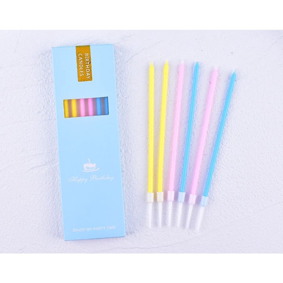 New creative romantic smoke-free birthday candles cake baking crystal straight rod candle long rod color candle(889L) - Image 2