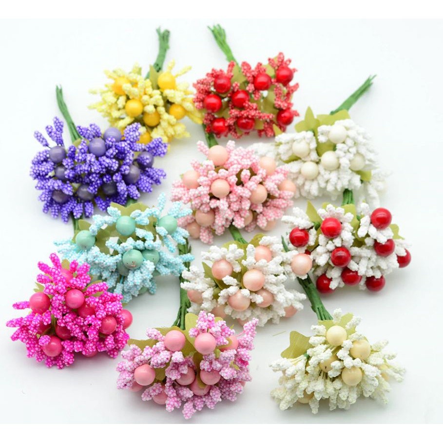 10pcs PE foam stamen wedding home decor accessories for diy wreath gifts Artificial flowers(625L)