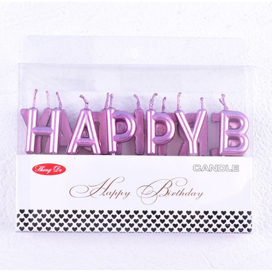 Happy Birthday Letter Cake Birthday Party Festival Supplies Lovely Birthday Candles for Kitchen Baking Gift(356L) - Image 16