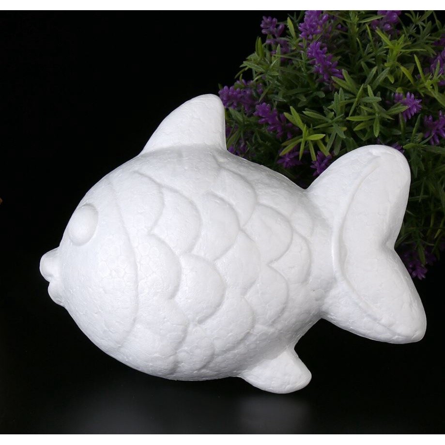 Modeling Fish Shape White Polystyrene Foam Balls Styrofoam Crafts For Children DIY Toys Christmas Gifts Wedding(1377L)