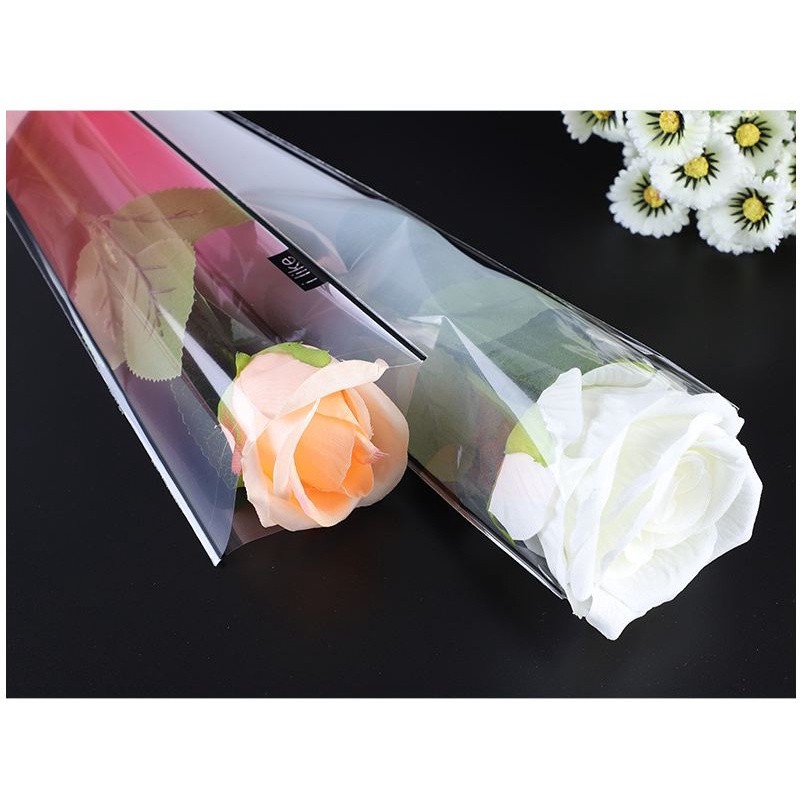 50pcs/lot Festival Gift Packaging Bag Flowers Packaging Single Rose Branch Packaging Bag(560L) - Image 2