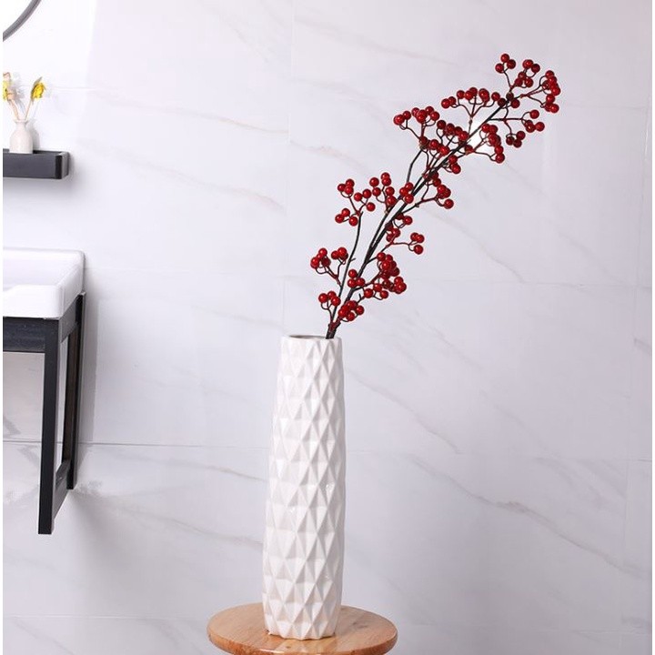 16 head Wild fruit branch Artificial Wedding Party Foam Bouquet Table Decoration Bean Branch Fake Flower Home(1180L) - Image 8