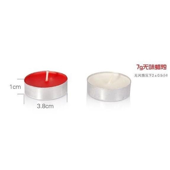50pcs/set Romantic Smokeless candles circle heart-shaped Tealight decorative Candle(603L) - Image 4