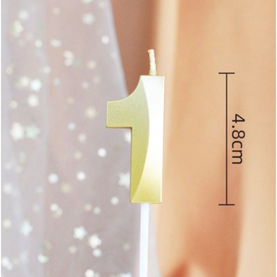 New 0 1 2 3 4 5 6 7 8 9 Cake Topper Kids Girls Boys Baby Party Supplies Decoration Colorful Birthda 数字蜡烛0-9金色钻石(2068L) - Image 15