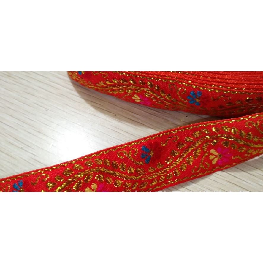 1yard Multicolor Braided Lace Trim Ribbon for Home Party Decoration DIY Clothes Sewing Accessories Lace 民族民族花边 (2077L) - Image 16