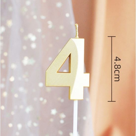 New 0 1 2 3 4 5 6 7 8 9 Cake Topper Kids Girls Boys Baby Party Supplies Decoration Colorful Birthda 数字蜡烛0-9金色钻石(2068L) - Image 13