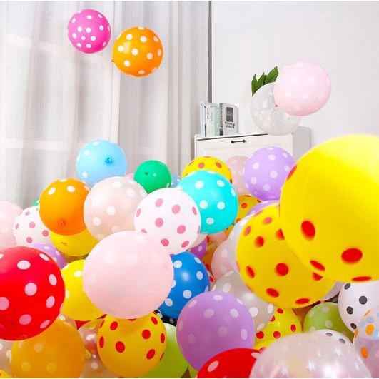 10pcs/pack 12inch Spot Dot Latex Balloons Polka Dot Wave Point Globos Birthday Party(298L)