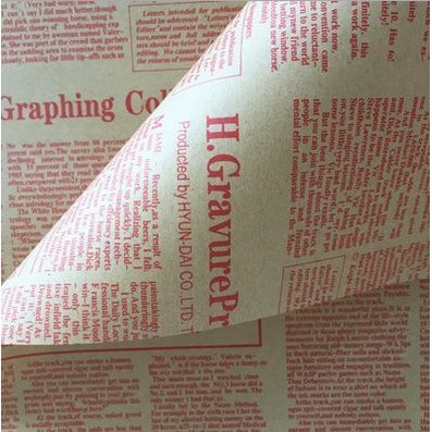 50x70cm Gift Wrapping Paper Roll Vintage Newspaper Double Sided Wrap Decor Art Kraft For Christmas Party(1346L) - Image 8