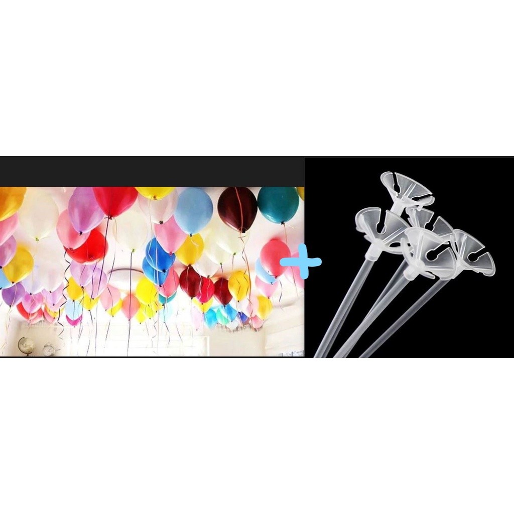1pc Foil Balloon Accessories Balloon Holder Sticks with Cups Party Supplies Decoration+1pc 10inch 1.2g Pearl Ball(1584L) - Image 16