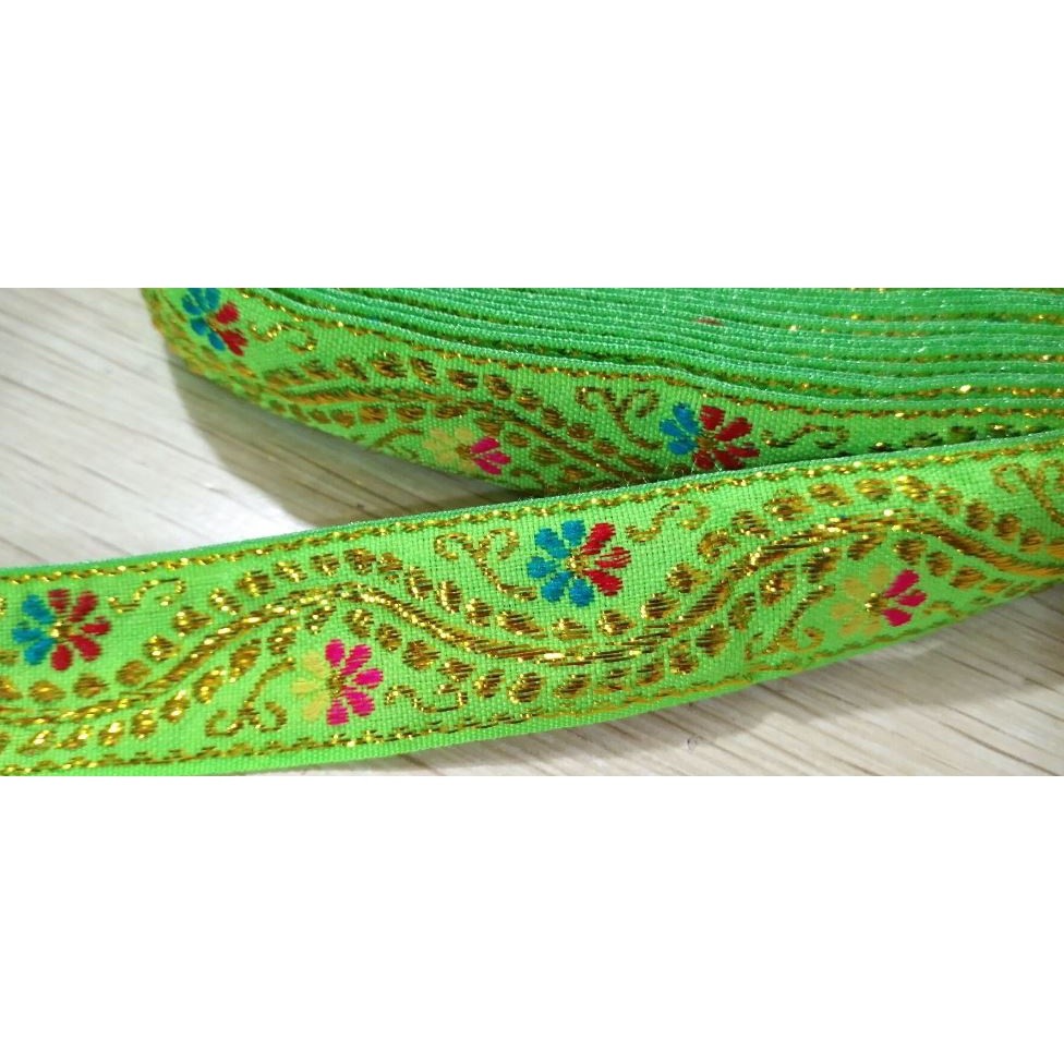 1yard Multicolor Braided Lace Trim Ribbon for Home Party Decoration DIY Clothes Sewing Accessories Lace 民族民族花边 (2077L) - Image 6