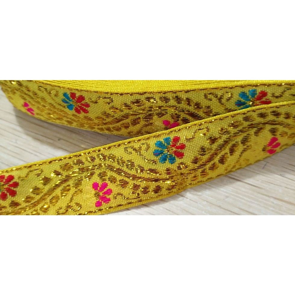 1yard Multicolor Braided Lace Trim Ribbon for Home Party Decoration DIY Clothes Sewing Accessories Lace 民族民族花边 (2077L) - Image 15