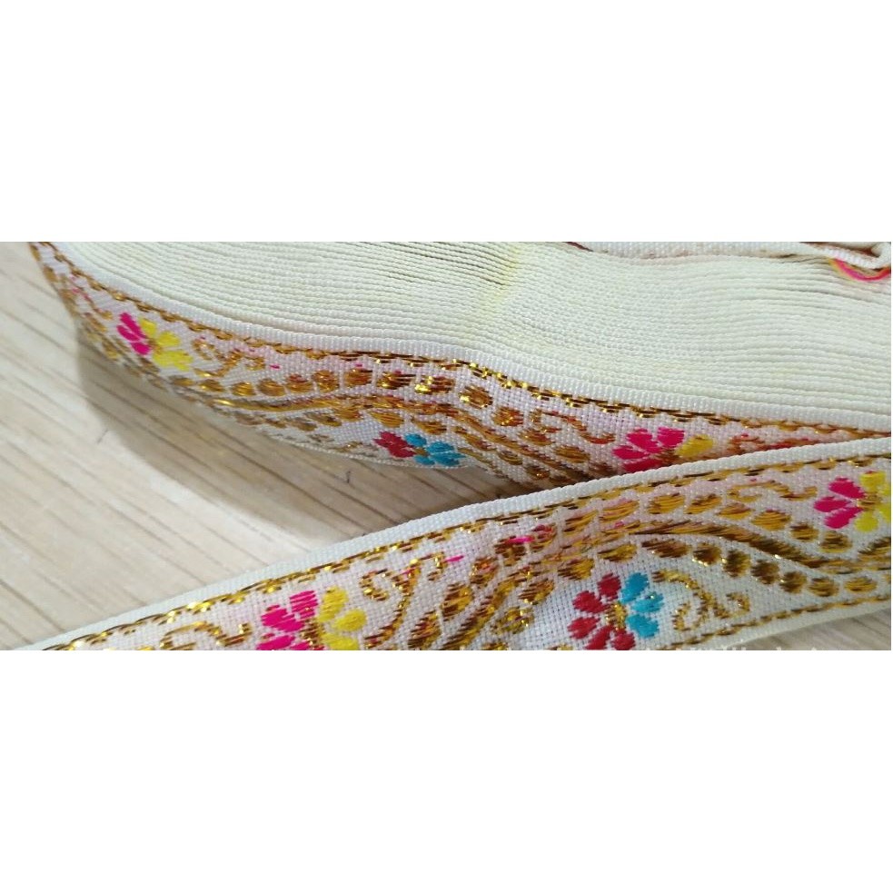 1yard Multicolor Braided Lace Trim Ribbon for Home Party Decoration DIY Clothes Sewing Accessories Lace 民族民族花边 (2077L) - Image 20