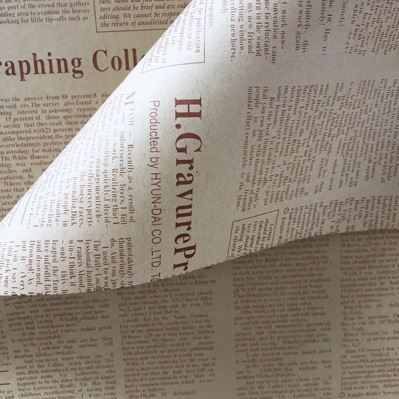 50x70cm Gift Wrapping Paper Roll Vintage Newspaper Double Sided Wrap Decor Art Kraft For Christmas Party(1346L) - Image 10
