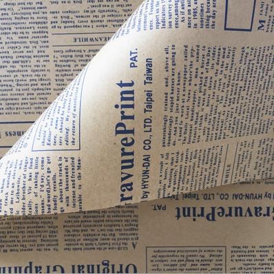 50x70cm Gift Wrapping Paper Roll Vintage Newspaper Double Sided Wrap Decor Art Kraft For Christmas Party(1346L) - Image 14