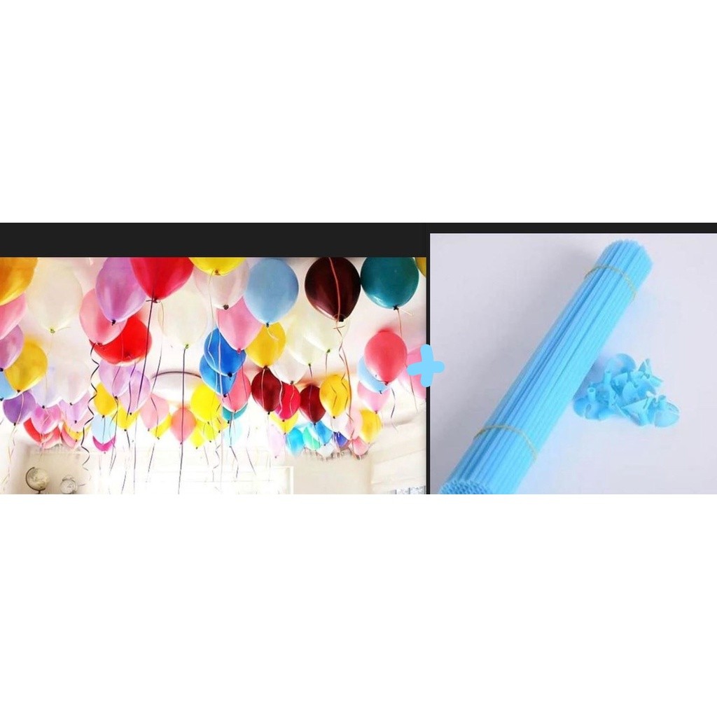 1pc Foil Balloon Accessories Balloon Holder Sticks with Cups Party Supplies Decoration+1pc 10inch 1.2g Pearl Ball(1584L) - Image 13
