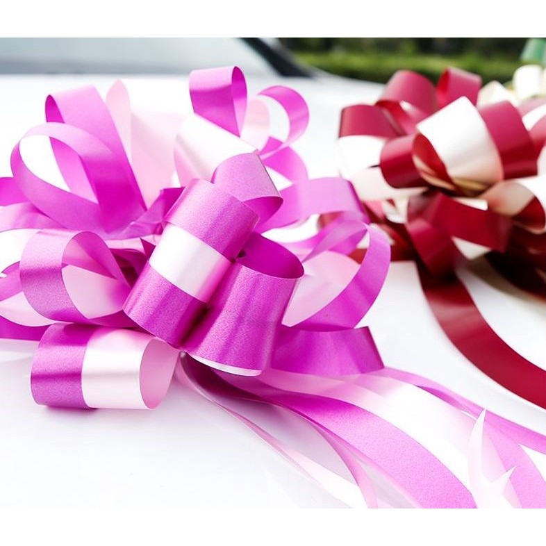 New Design Wedding car decoration flower Pull Bow Ribbons Gift Birthday Party Supplies Home Decoration DIY(723L) - Image 2