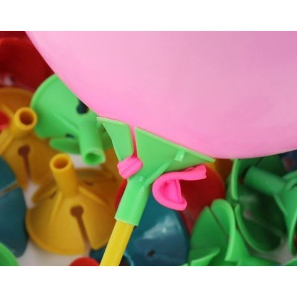10pcs/pack 27cm Balloons Holder Sticks with Cup Latex Balloon colorful stick PVC Rods Party Supplies(410L) - Image 2
